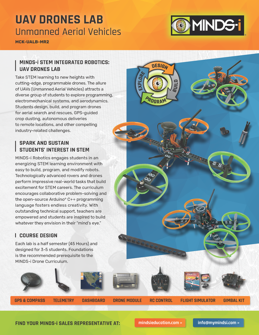 STEM Robotics Agriculture Drones LAB UAV (45 Hour)