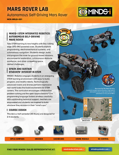 Autonomous Self-Driving Mars Rover (45 Hour) – MINDS-i Education