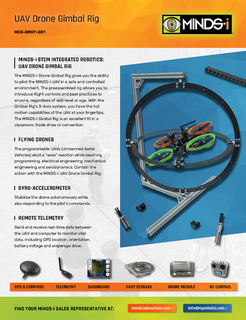 Gimbal Rig Example UAV Drone Gimbal Rig – MINDS-i Education