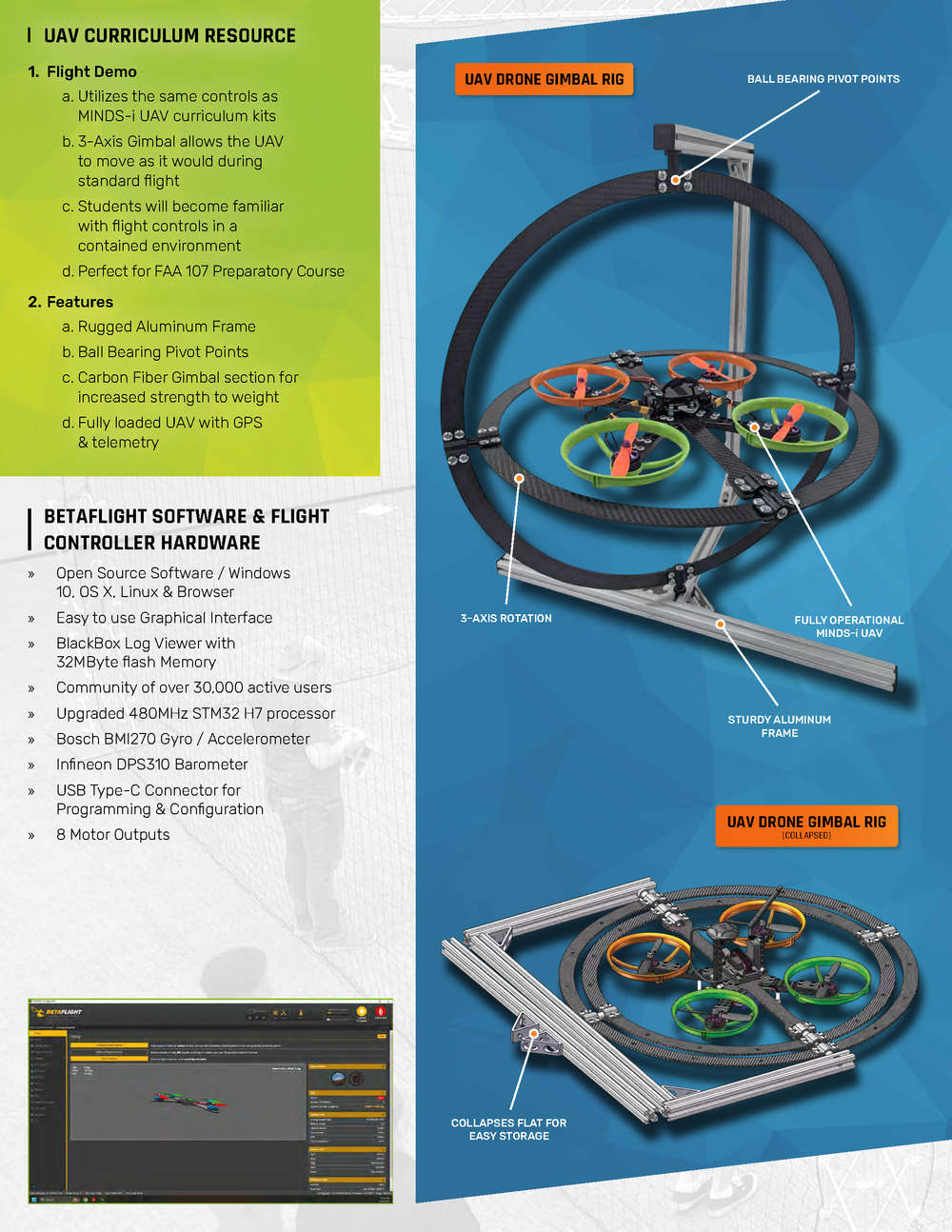 Gimbal Rig Example UAV Drone Gimbal Rig – MINDS-i Education