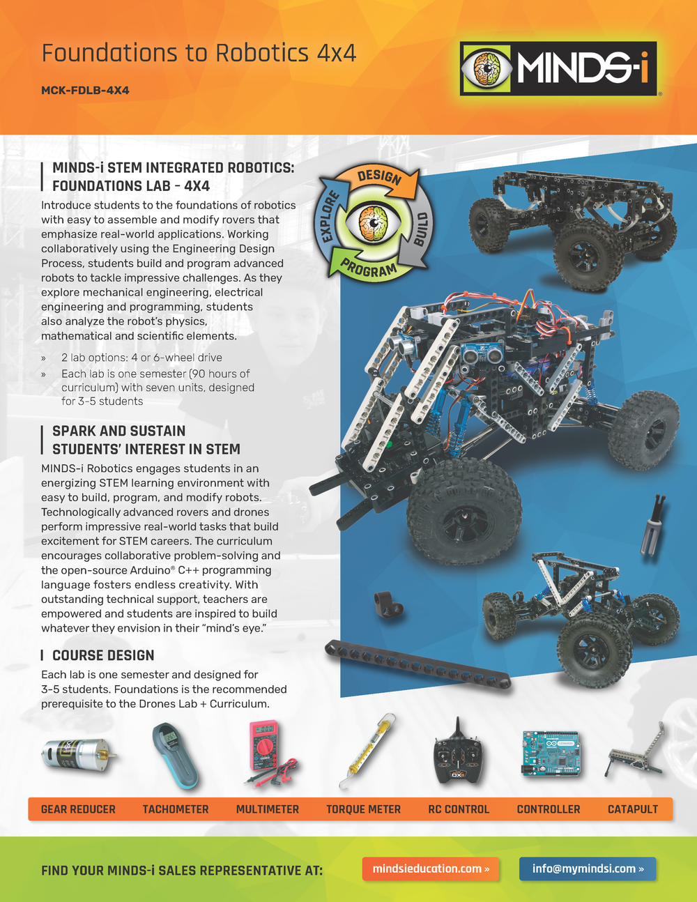 STEM Robotics FOUNDATIONS LAB - 4x4 (90 Hour) – MINDS-i Education