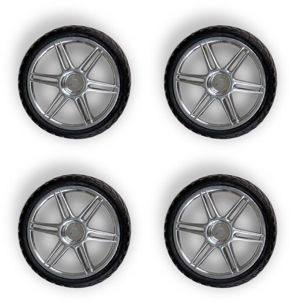 1/10 Scale Racecar Wheels and Tires (set of 4)